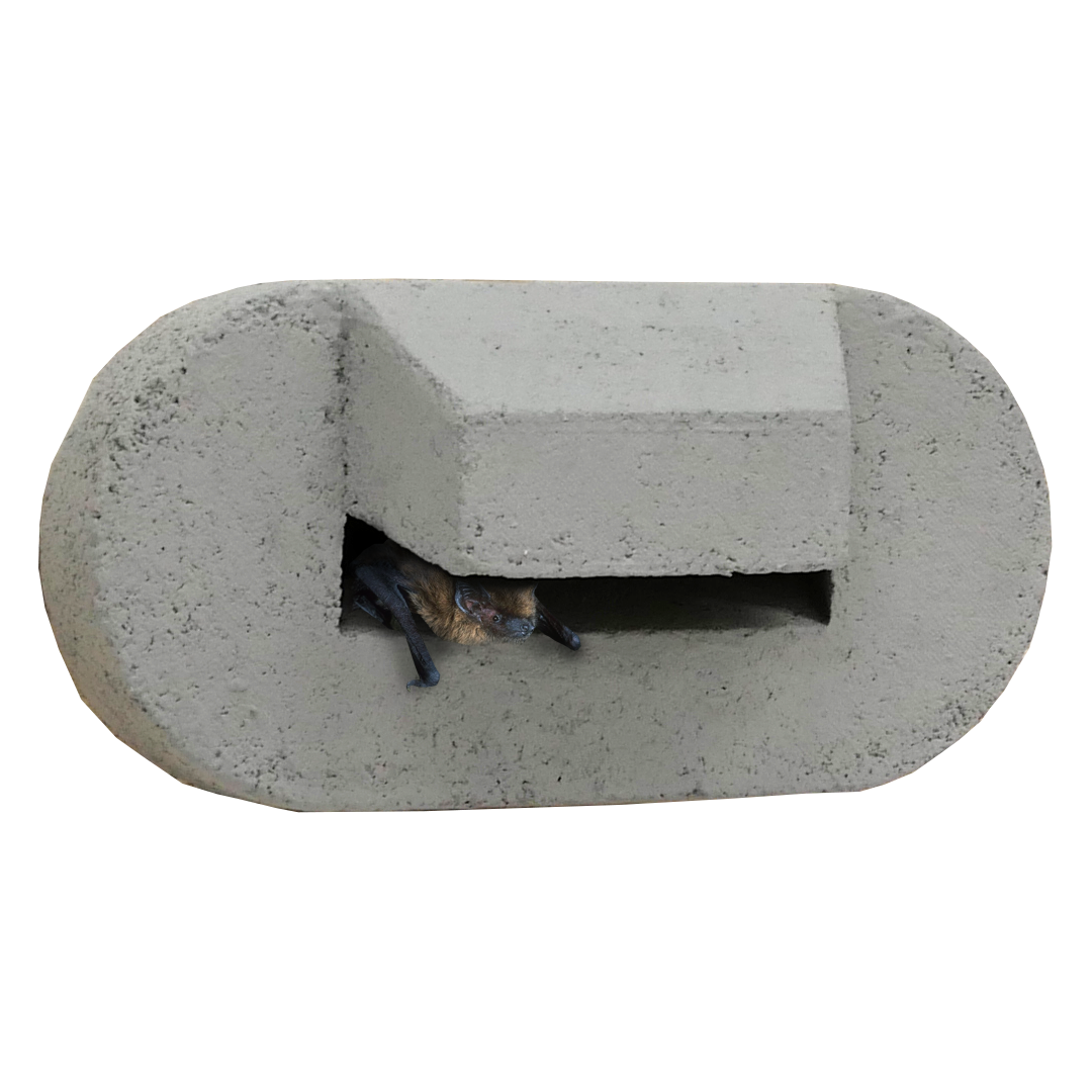 VMPE1 Vleermuis entreesteen | Houtbeton invliegopening | Unitura